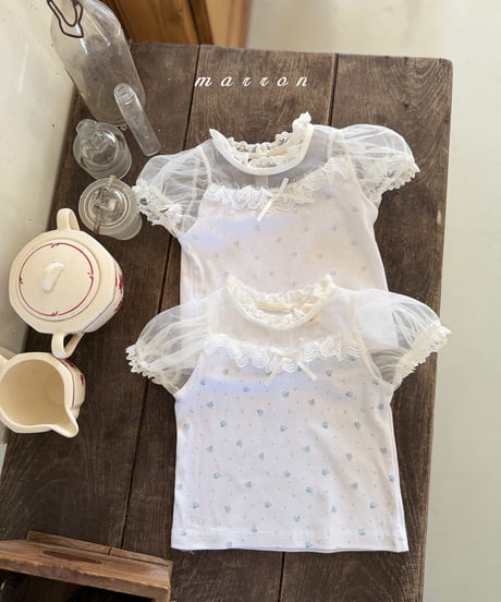 7[予約]marron yvonne t-shirt(XS-L)