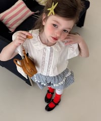 98[予約]aiai classic pintuck white blouse