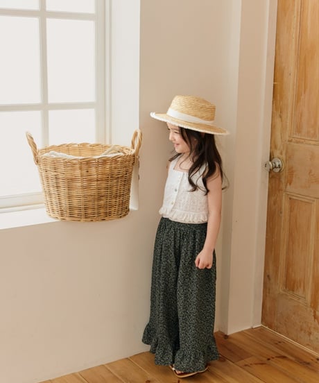 5[予約]mon Atelier lace frill top