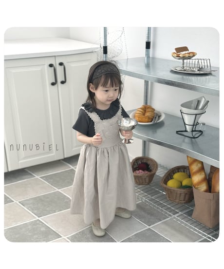72[予約]nunubiel ribbed frill t-shirts