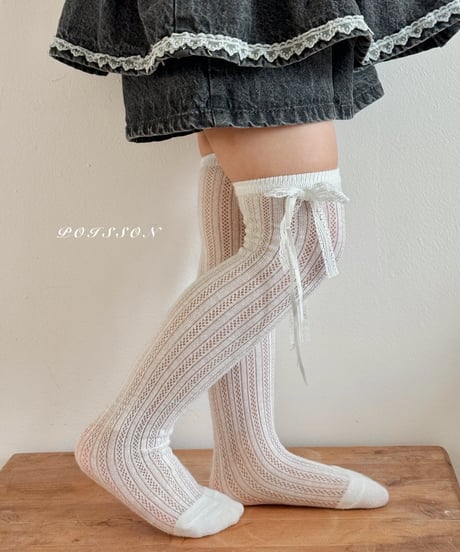 27[予約]poisson blanc lace socks