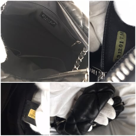 シャネル CHANEL ラムスキン  バブルキルト　ショルダーバッグ