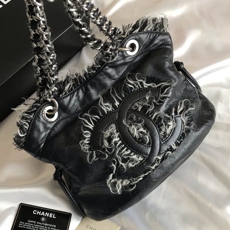 シャネル CHANEL デカココ ツイード　トート バッグ