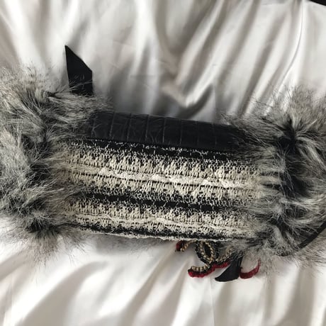 シャネル CHANEL ファンタジーファー　ツイードショルダーバッグ