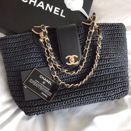 シャネル CHANEL カゴバッグ　チェーンショルダーバッグ