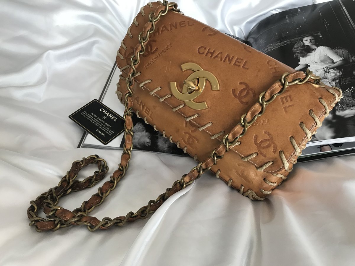 CHANEL☆シャネル ギンガムチェック チェーントートバッグ | nate