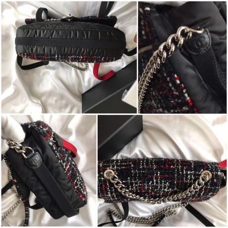 シャネル CHANEL ツイード　2way チェーンショルダーバッグ
