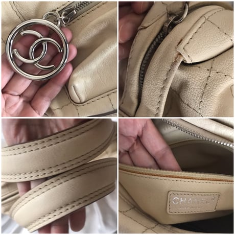 シャネル CHANEL チョコバー　ヴィンテージ レザー　ハンドバッグ