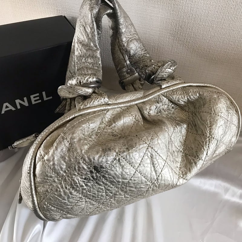シャネル CHANEL ワイルドステッチ ヴィンテージ 加工レザー 