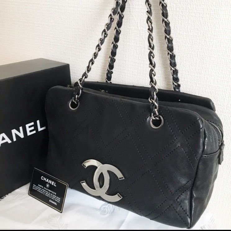 シャネル CHANEL ワイルドステッチ　デカココ ショルダーバッグ