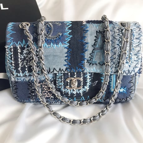 シャネル CHANEL デニム　パッチワーク　ショルダーバッグ