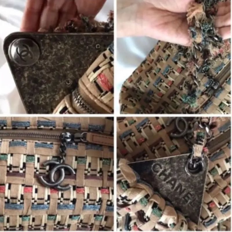 超激レア♡CHANEL 編み込み　ニット　チェーンショルダーバッグ マトラッセ CHANEL シャネル チェーンショルダー マトラッセ シルバー金具