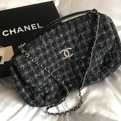 シャネル CHANEL ツイード　チェーンショルダーバッグ