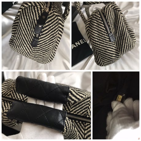 シャネル CHANEL ツイード　ミニボストンバッグ