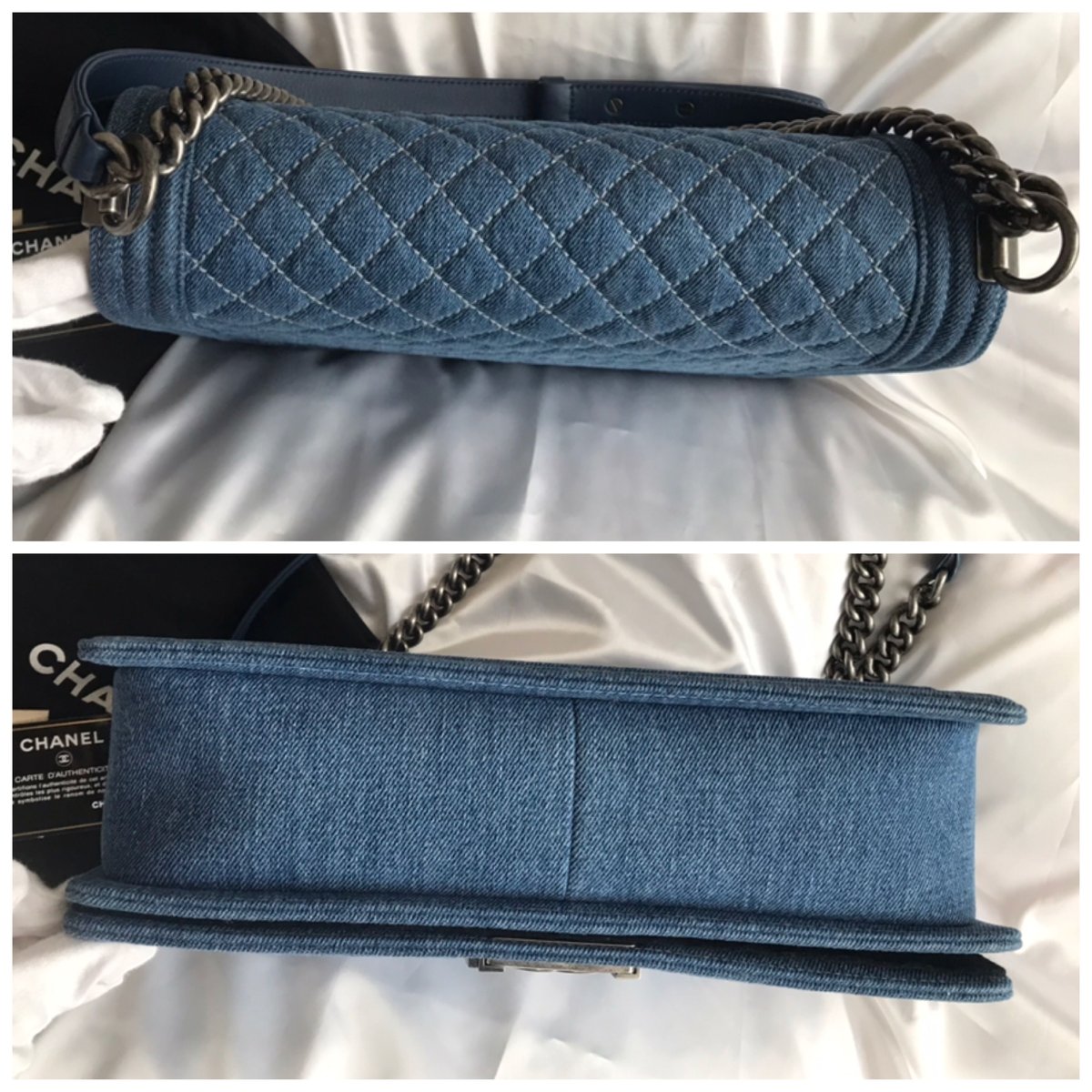 シャネル ボーイ デニム ショルダーバッグ 楽天市場】CHANEL ボーイ シャネル（素材（生地・毛糸）デニム