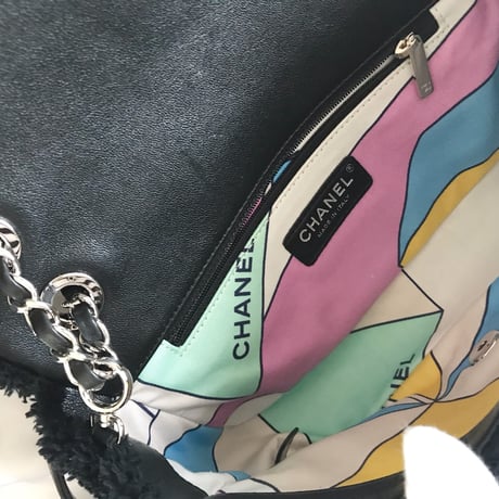 シャネル CHANEL ミックスファイバー　フラップバッグ