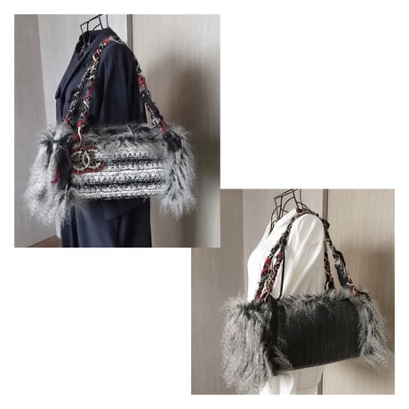 シャネル　CHANEL ファンタジーファー　ショルダーバッグ