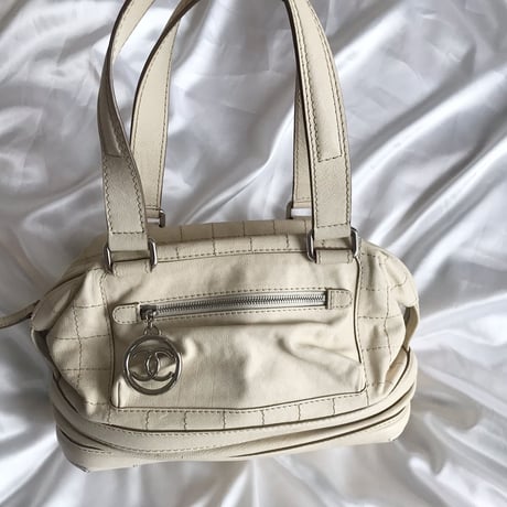 シャネル CHANEL チョコバー　ヴィンテージ レザー　ハンドバッグ