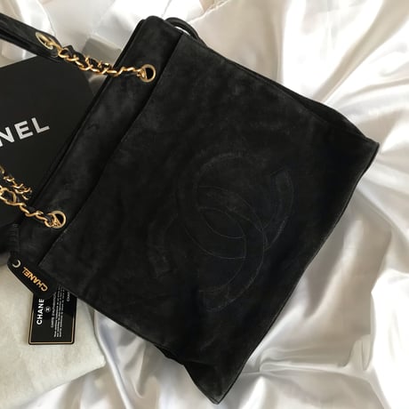 シャネル CHANEL デカココ スエードトートバッグ