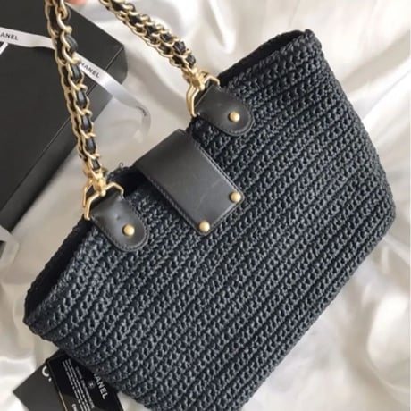 シャネル CHANEL カゴバッグ　チェーンショルダーバッグ