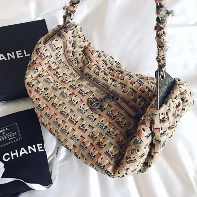 シャネル CHANEL 編み込みチェーンショルダーバッグ | Advanced Style