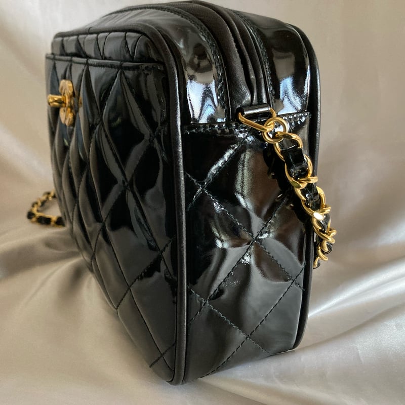 CHANEL マトラッセ　チェーン　ショルダー　バッグ　エナメル　パテント 78 楽天市場】シャネル□ミニマトラッセ チェーンショルダーバッグ