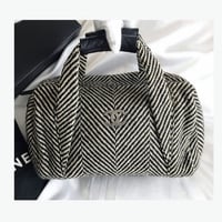 シャネル CHANEL ツイード　ミニボストンバッグ