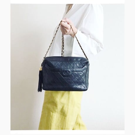 シャネル CHANEL フリンジ  チェーンショルダーバッグ