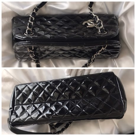 シャネル CHANEL マドモアゼル エナメルチェーンバッグ