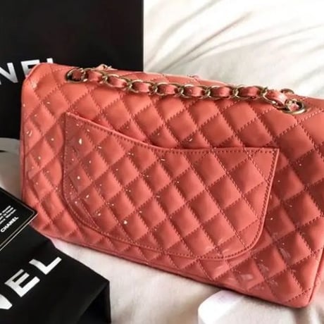 シャネル CHANEL マトラッセ エナメル　チェーンショルダーバッグ