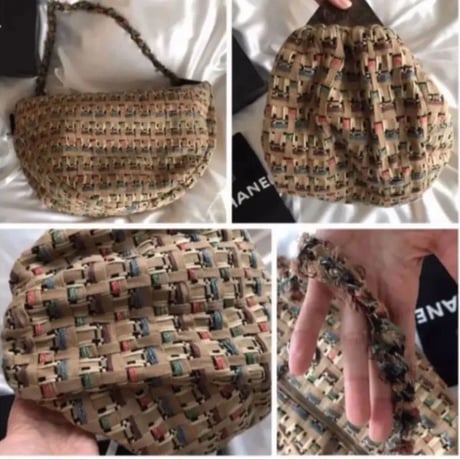 シャネル CHANEL  編み込みチェーンショルダーバッグ