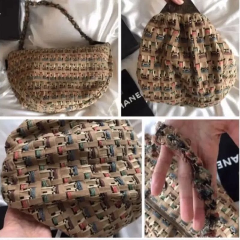 超激レア♡CHANEL 編み込み　ニット　チェーンショルダーバッグ マトラッセ CHANEL シャネル チェーンショルダー マトラッセ シルバー金具