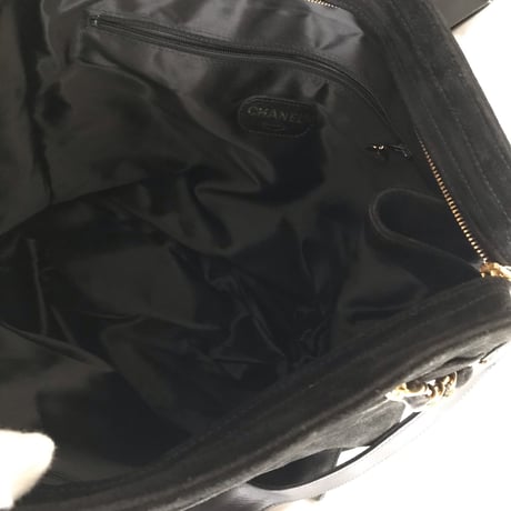 シャネル CHANEL デカココ スエードトートバッグ