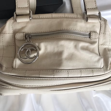 シャネル CHANEL チョコバー　ヴィンテージ レザー　ハンドバッグ