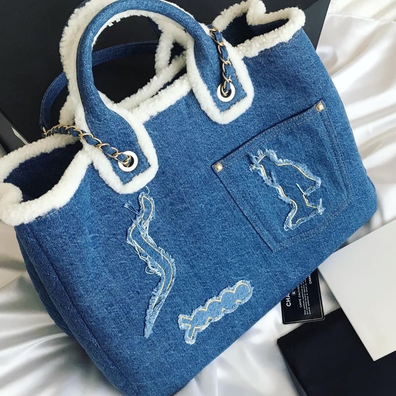 シャネル CHANEL デニム チェーントートバッグ | Advanced Style シャネル CHANEL デニム チェーントートバッグ | Advanced Style