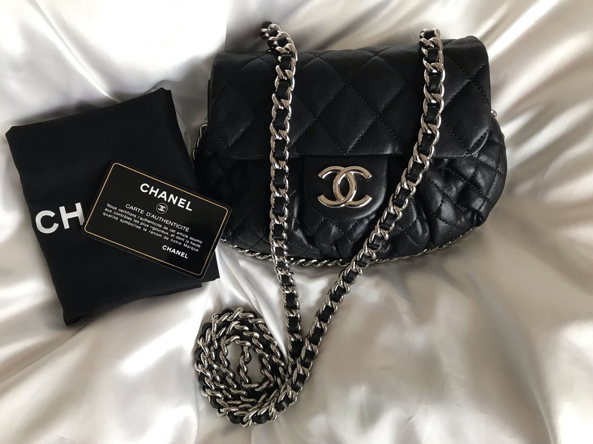 【VINTAGE】CHANEL マトラッセラウンドチェーンショルダーバッグ シャネル CHANELチェーンアラウンド ショルダーバッグ