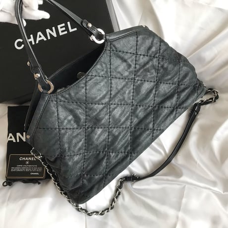 シャネル CHANEL スパークルレザー　2way ショルダーバッグ