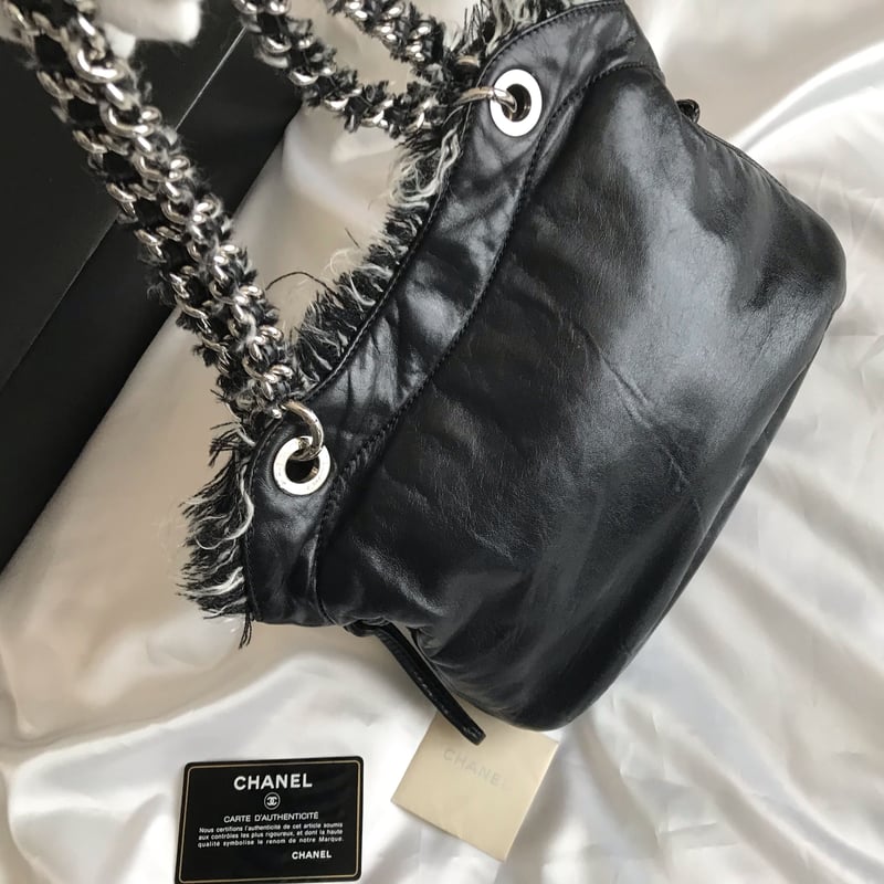 シャネル CHANEL デカココ ツイード　トート バッグ