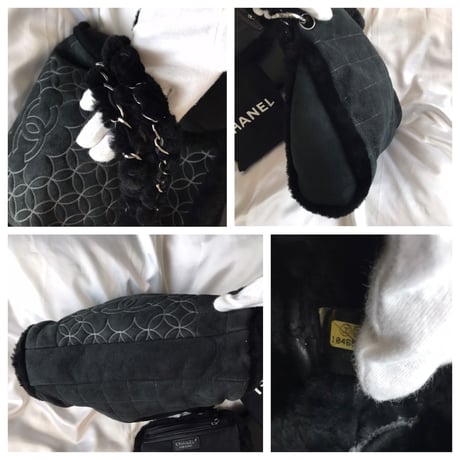 シャネル CHANEL ムートン チェーンショルダーバッグ