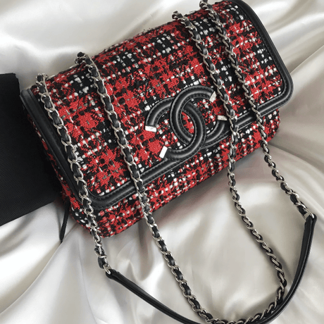 シャネル CHANEL フィリグリー　ツイード　バッグ