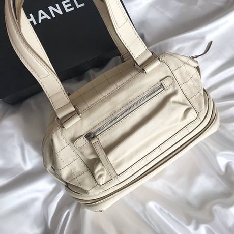 シャネル CHANEL チョコバー　ヴィンテージ レザー　ハンドバッグ