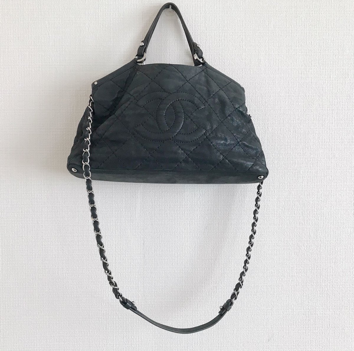 シャネル CHANEL スパークルレザー 2way ショルダーバッグ シャネル CHANEL スパークルレザー 2way ショルダーバッグ