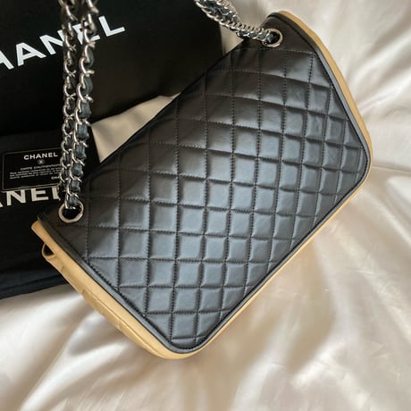 シャネル　CHANEL バイカラー　チェーンバッグ