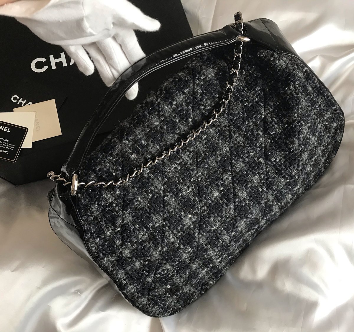 シャネル CHANEL ツイード チェーンショルダーバッグ | Advanced Style