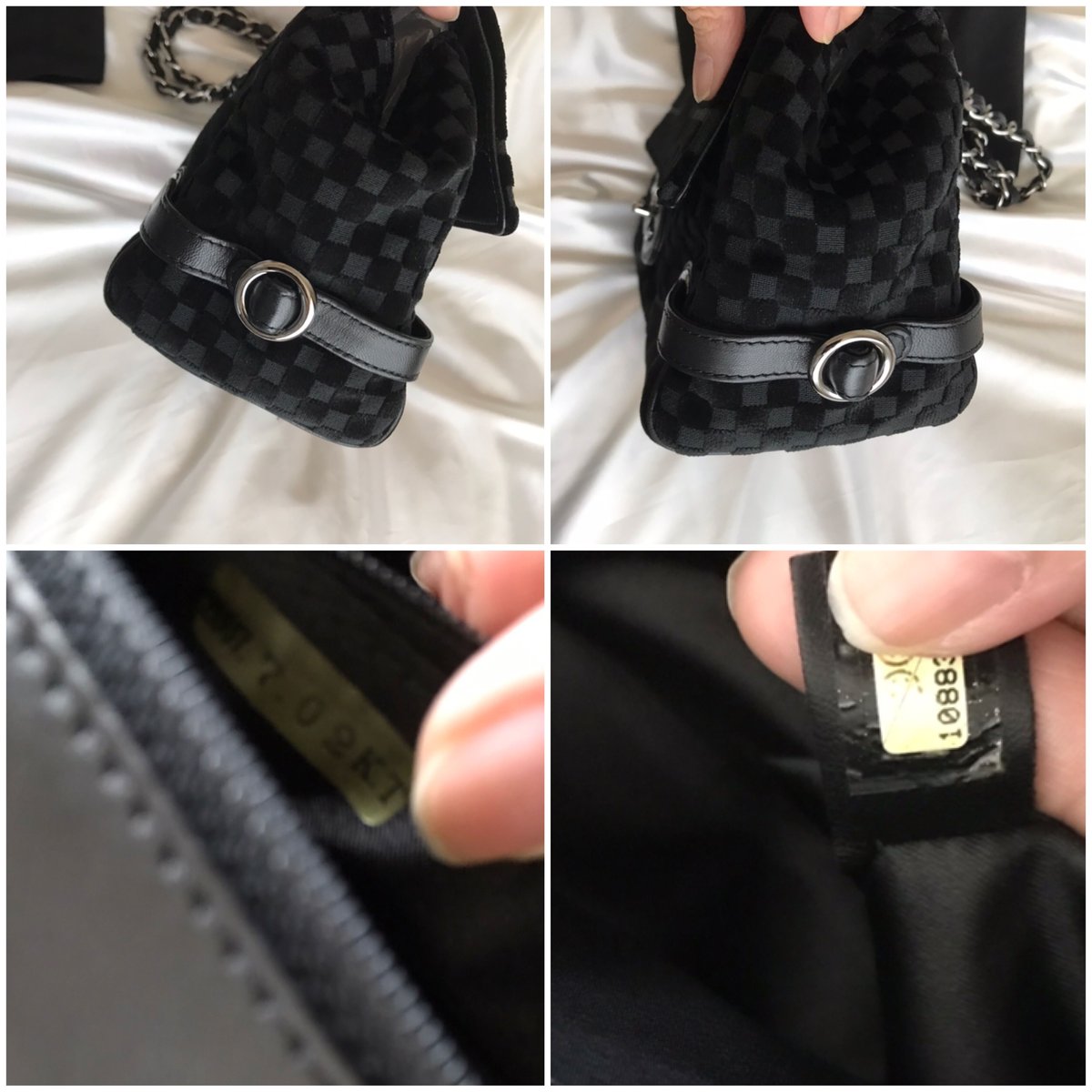 シャネルベルベットポシェット（新品） シャネル CHANEL ベルベットチェーンショルダーバッグ