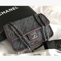 シャネル CHANEL ウール マトラッセ  フラップバッグ