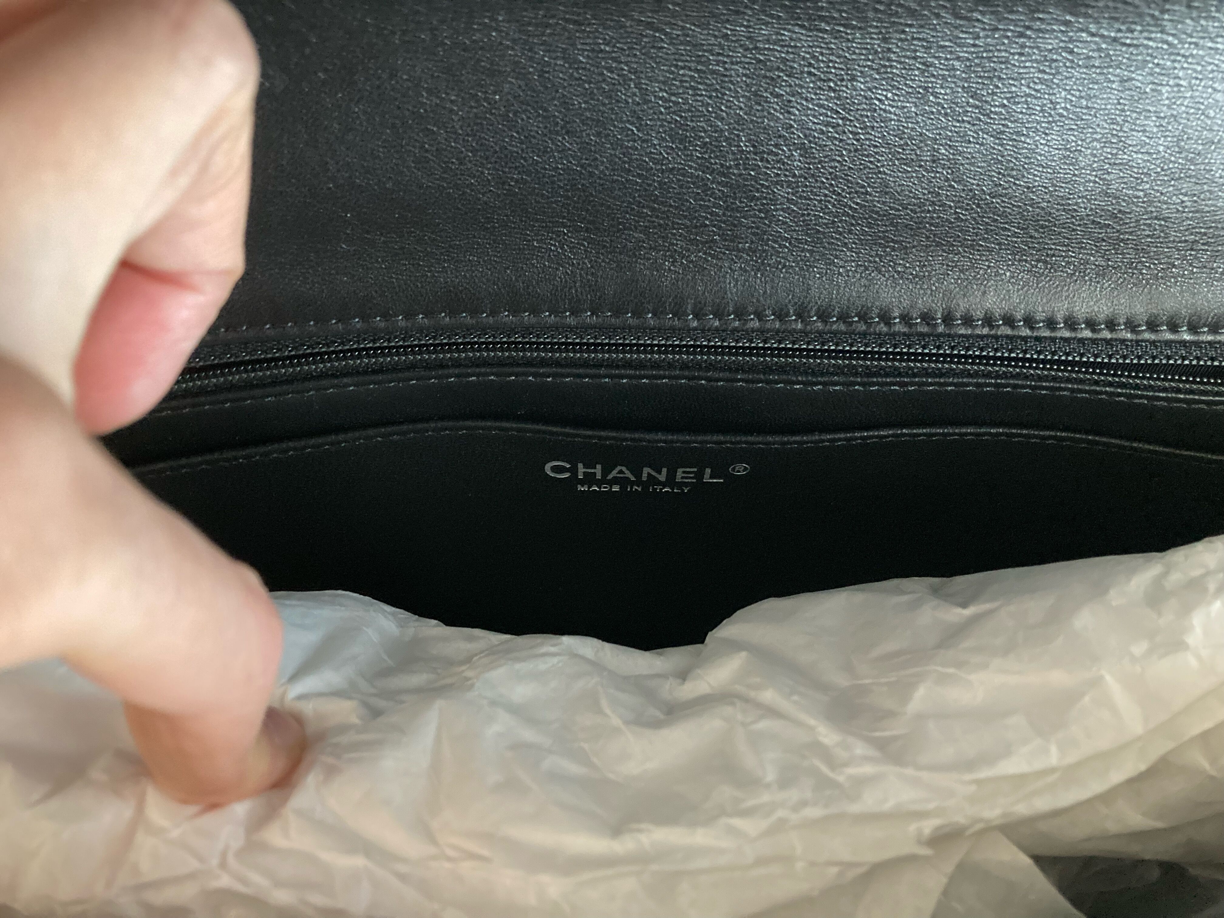 シャネル CHANEL バイカラー チェーンバッグ | Advanced Style