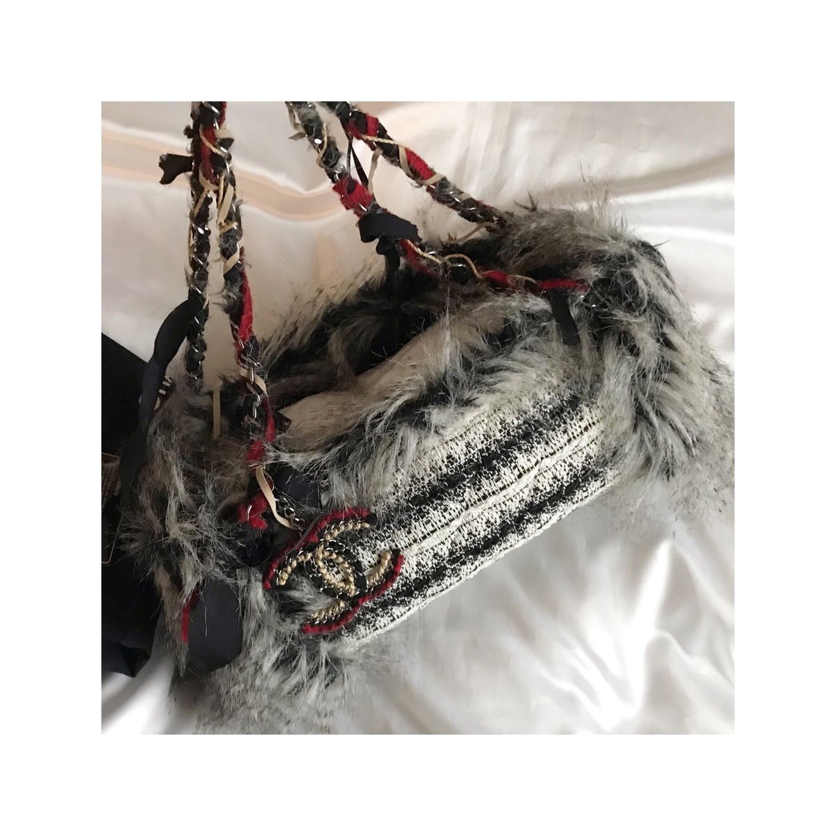 【シャネル】バングル メタル & ファンタジー ファー シャネル CHANEL ファンタジーファー ショルダーバッグ