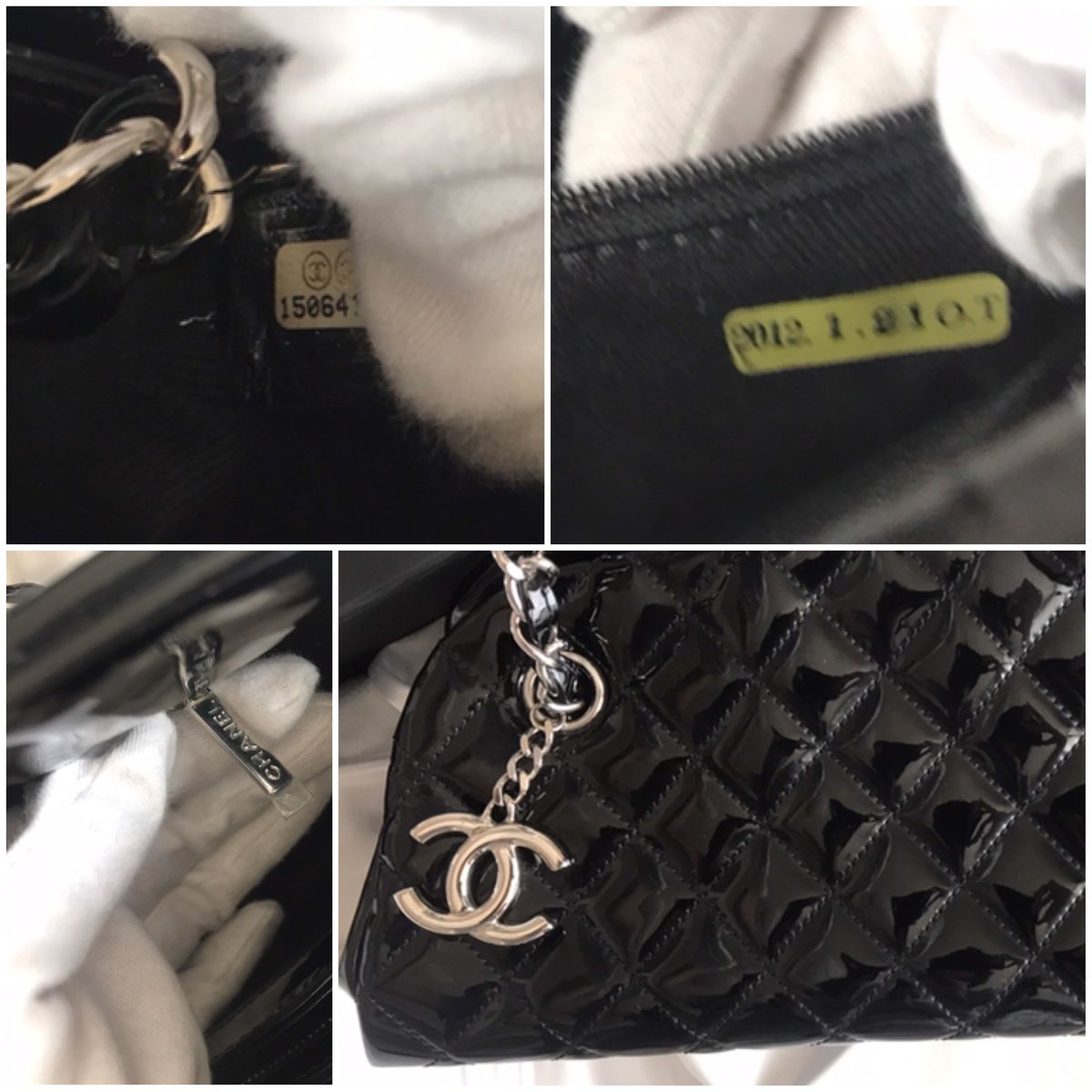 シャネル CHANEL マドモアゼル エナメルチェーンバッグ シャネル CHANEL マドモアゼル エナメルチェーンバッグ