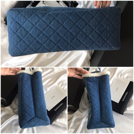 シャネル CHANEL デニム チェーントートバッグ